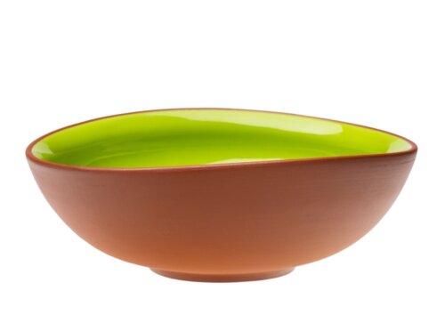 clay-bowl-curved-green-vaidava-ceramics