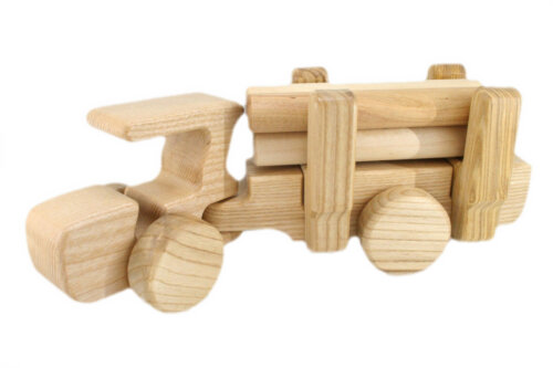 wooden-timber-truck