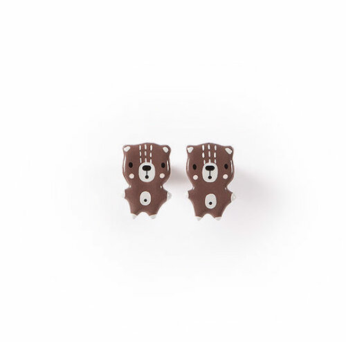 porcelain-earrings-bear