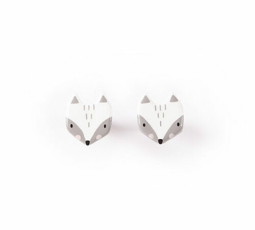 porcelain-earrings-fox-white